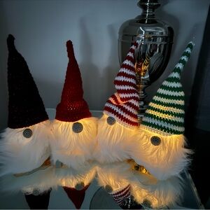Festive Light-Up Gnome Decor